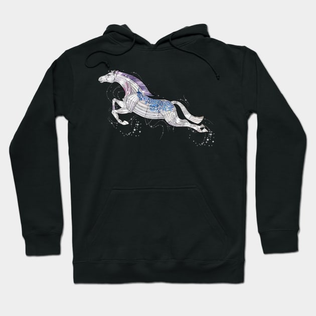 Chinese horse Hoodie by obscurite